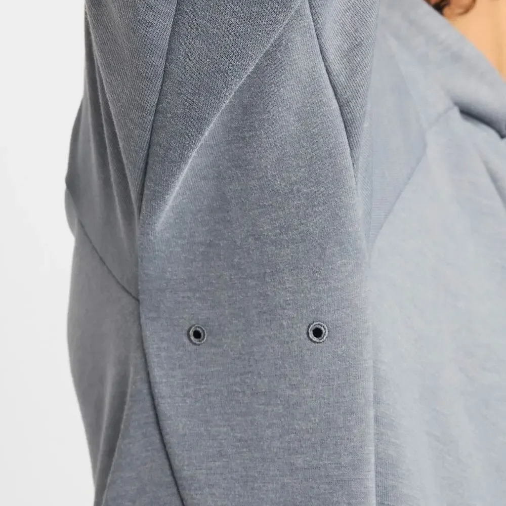 Nike Dri-FIT Training Hoodie FZ0969-010 Gray Medium NWT Tonal Swoosh Athleisure